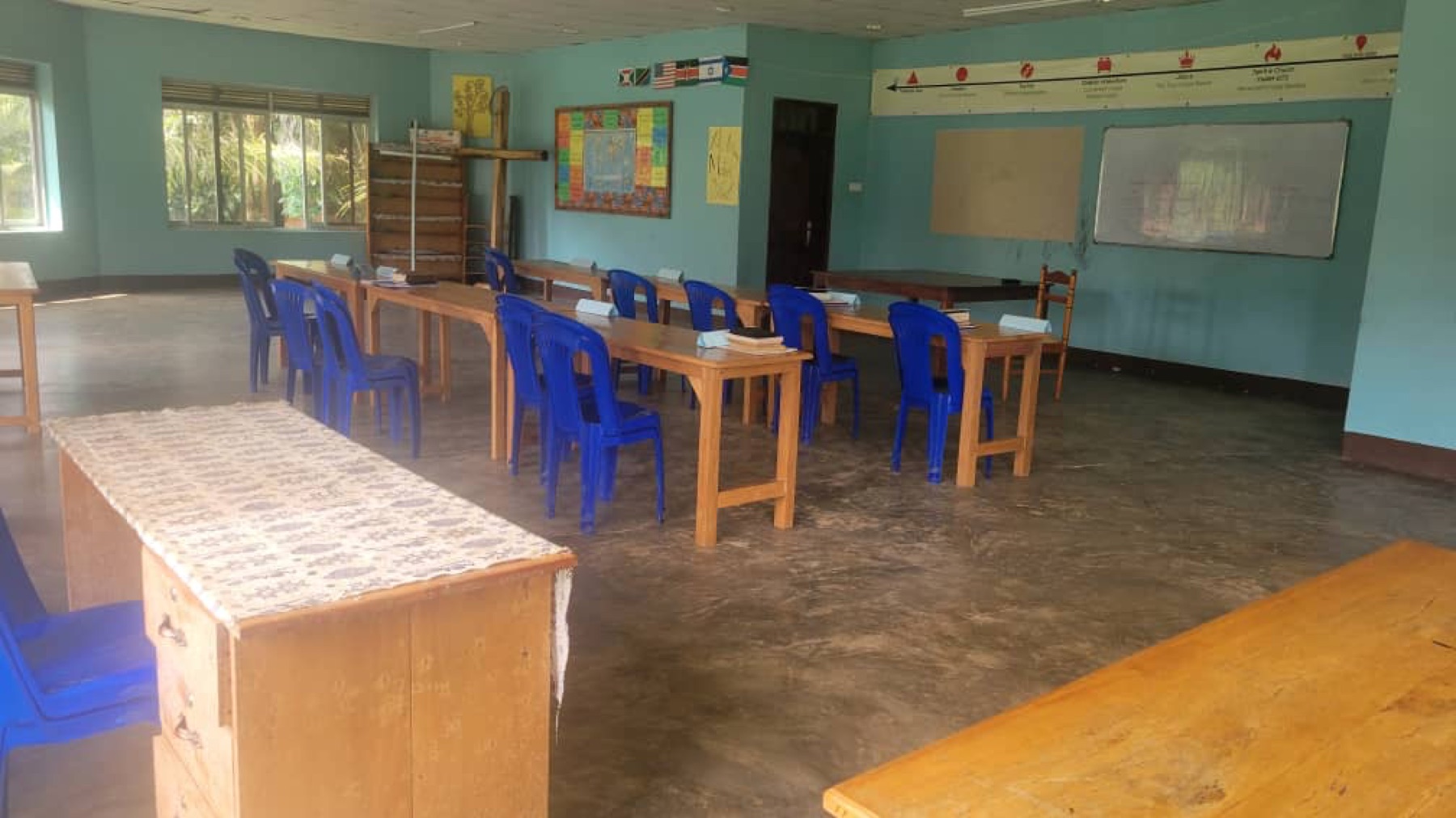 Vorhandener Unterrichtsraum auf dem Gelände von YWAM Arua
